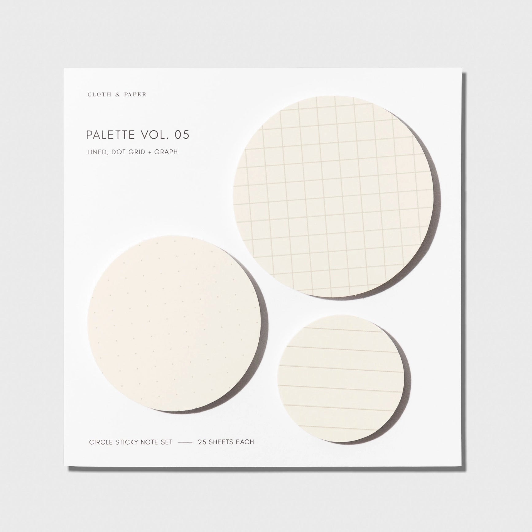 Circle Sticky Notes by Cloth & Paper — Angora Grid – Wms&Co.