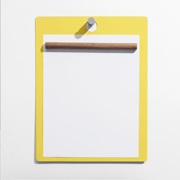 Magnetic Wall/Desk Clipboard: Yellow - Wms&Co.