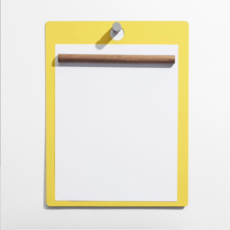 Magnetic Wall/Desk Clipboard: Yellow - Wms&Co.