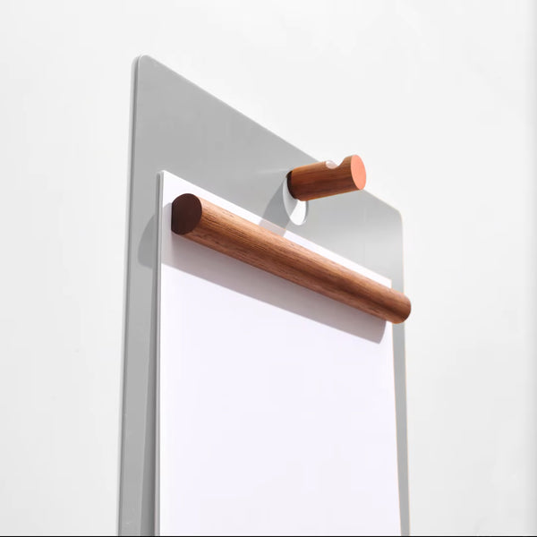 Magnetic Wall Clipboard: Grey/Orange - Wms&Co.