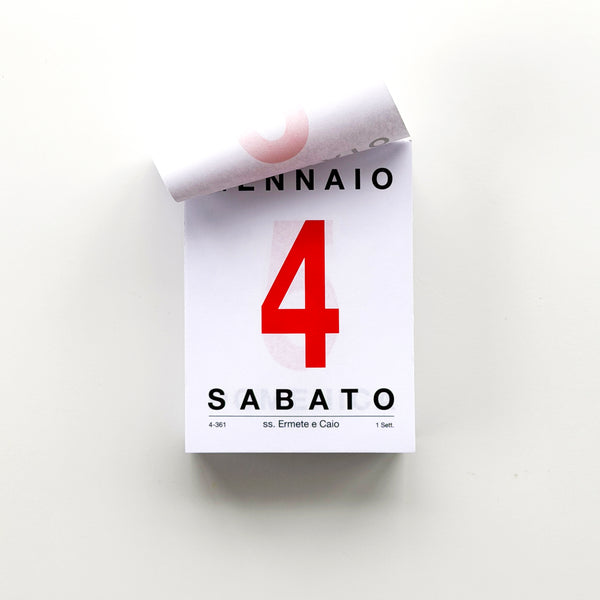 Italian Desk Calendar Pads 2026