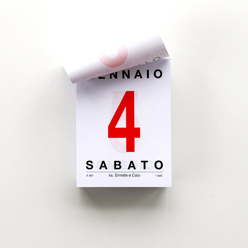 Italian Desk Calendar Pads 2026