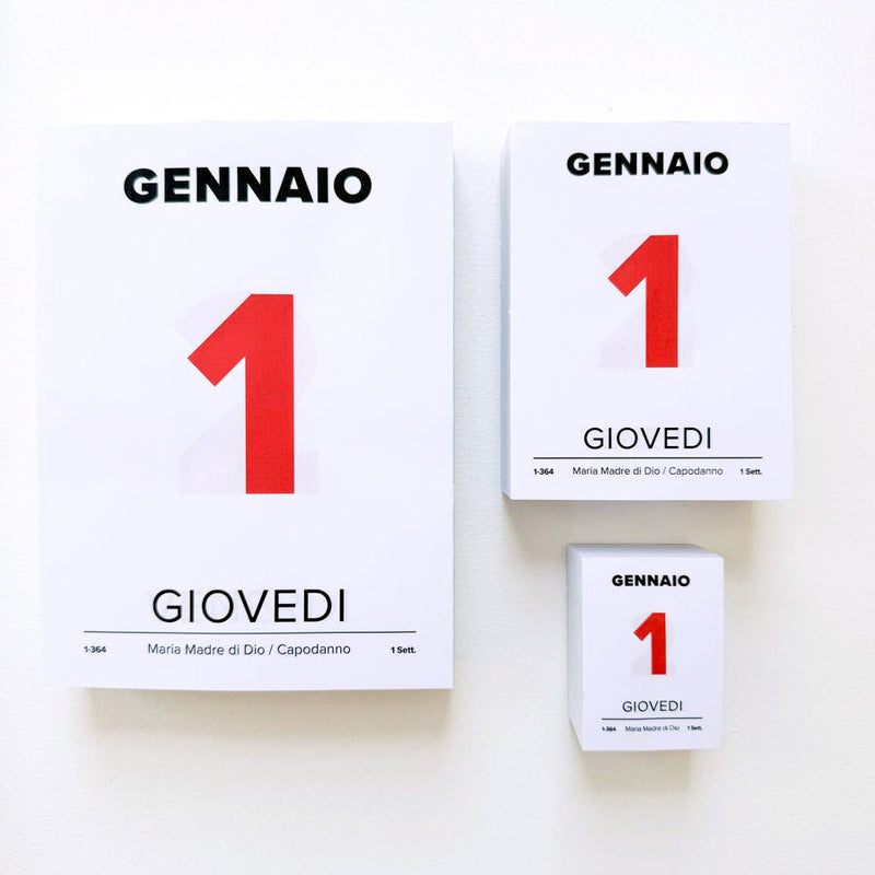 Italian Desk Calendar Pads 2026