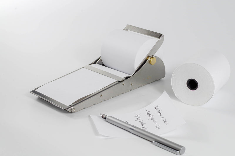 Desktop Roll Note Pad: Stainless Steel - Wms&Co.