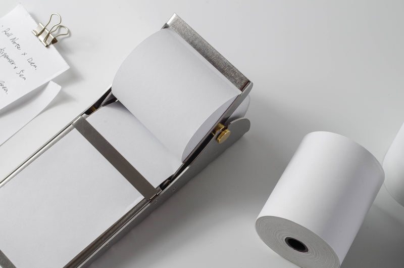 Desktop Roll Note Pad: Stainless Steel - Wms&Co.