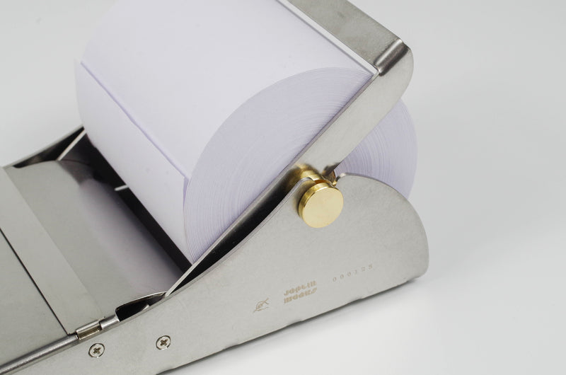 Desktop Roll Note Pad: Stainless Steel - Wms&Co.