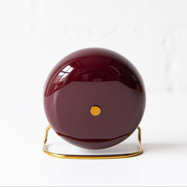 Arne Jacobsen Station Clock: Burgundy - Wms&Co.