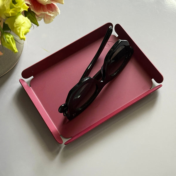 Karst Desk Trays: Burgundy - Wms&Co.