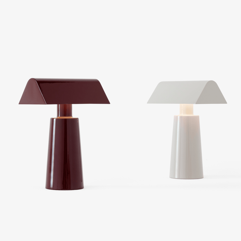 Caret Portable Lamp: Silk Grey - Wms&Co.