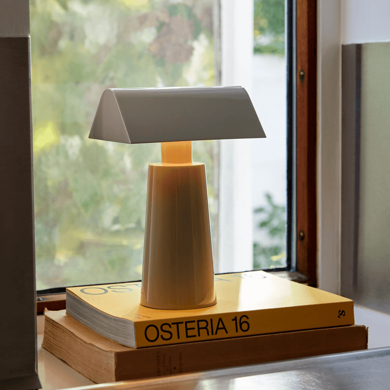 Caret Portable Lamp: Silk Grey - Wms&Co.