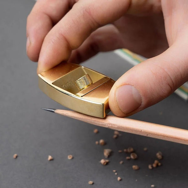 Høvel Solid Brass Pencil Sharpener - Wms&Co.