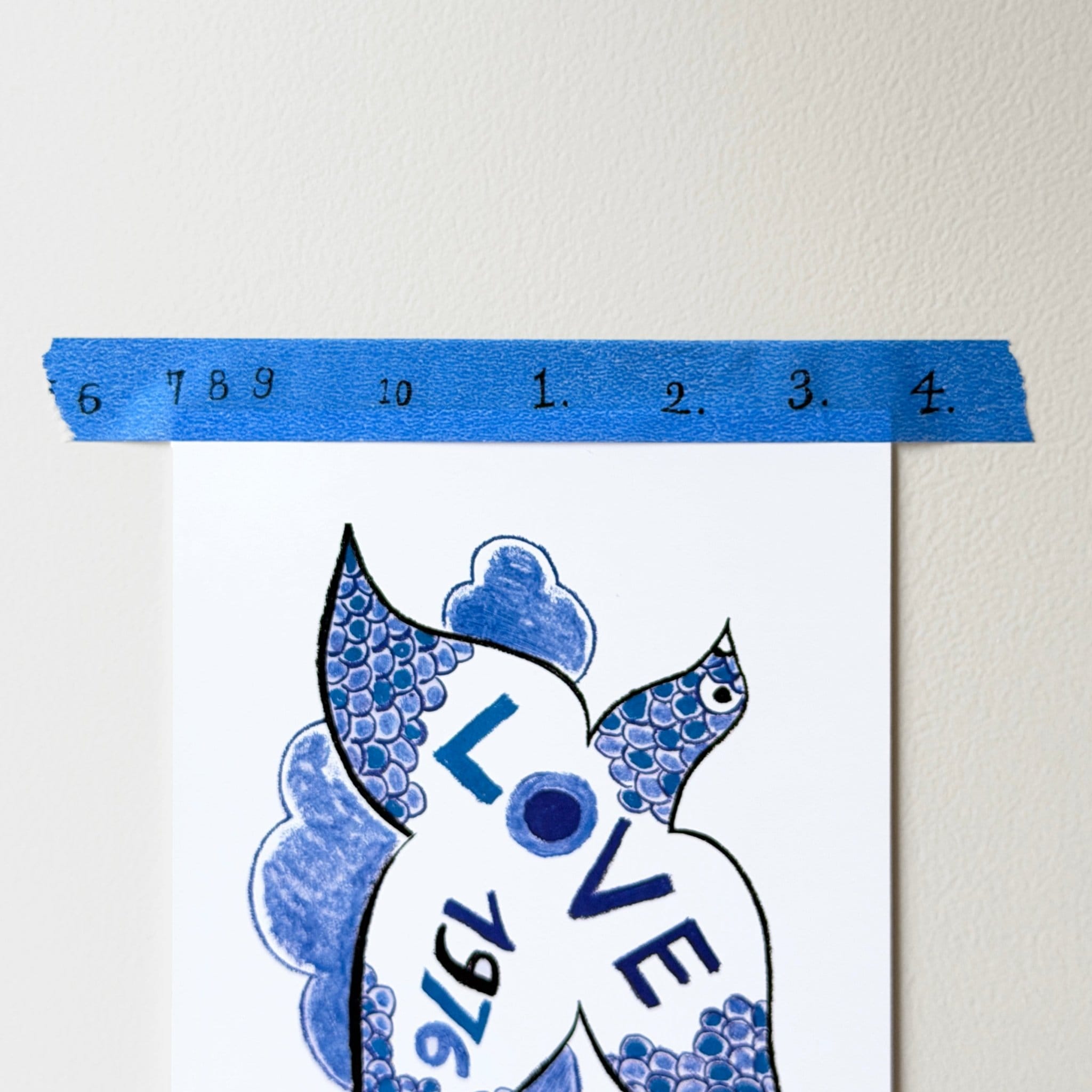 Japanese Numeral Washi Tape by Yoko Inoue — Blue – Wms&Co.
