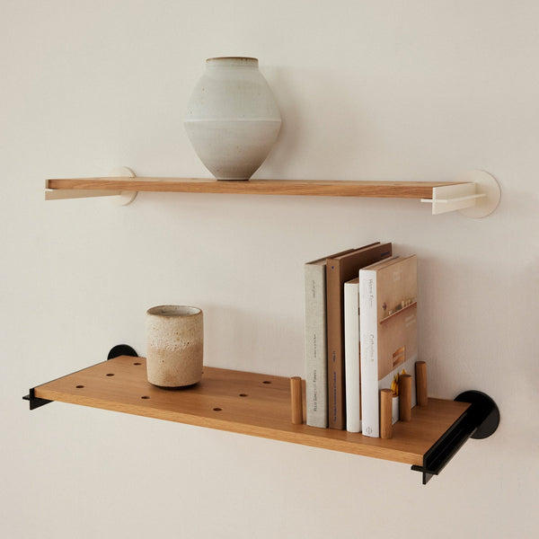 Plus Shelving System: 12" White Oak - Wms&Co.