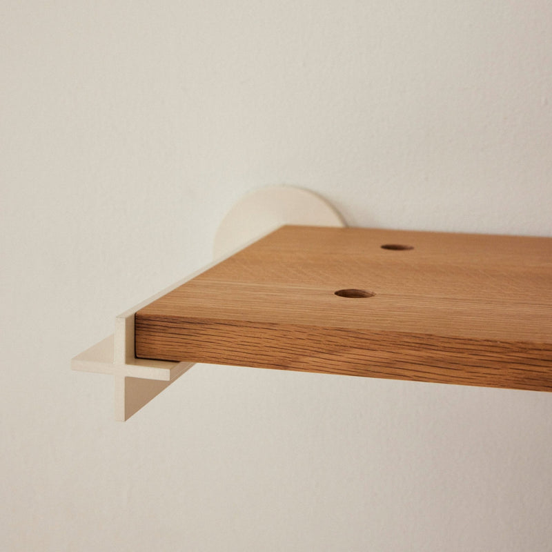 Plus Shelving System: 12" White Oak - Wms&Co.