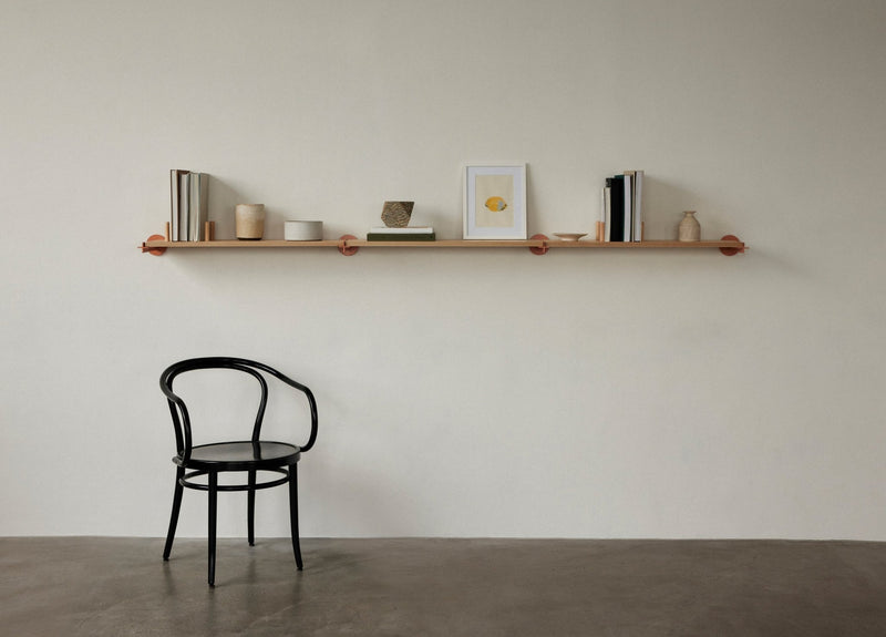 Plus Shelving System: 12" White Oak - Wms&Co.