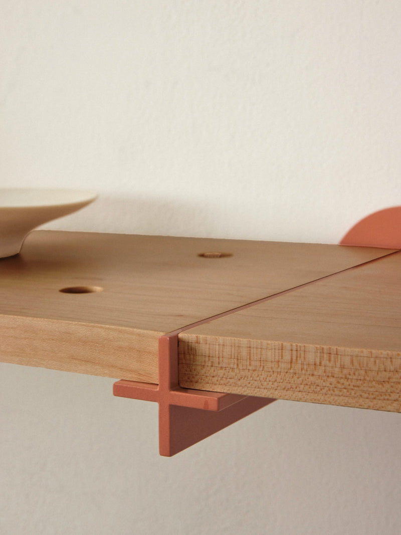Plus Shelving System: 12" White Oak - Wms&Co.