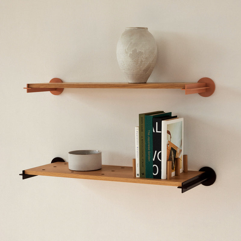 Plus Shelving System: 12" White Oak - Wms&Co.