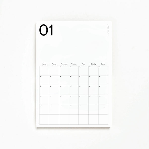 Monthly Minimalist Wall Planner 2025