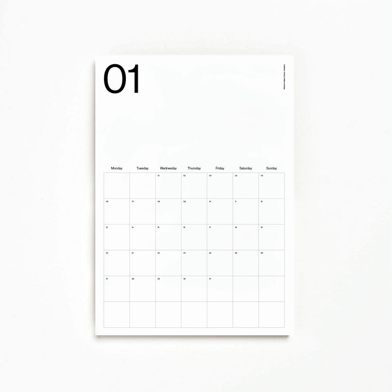 Monthly Minimalist Wall Planner 2025