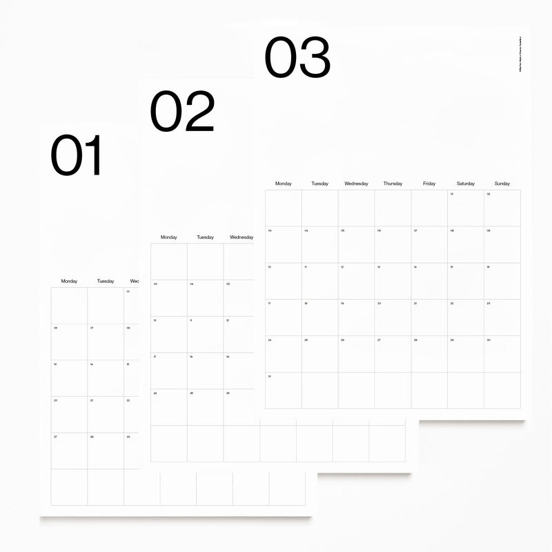 Monthly Minimalist Wall Planner 2025