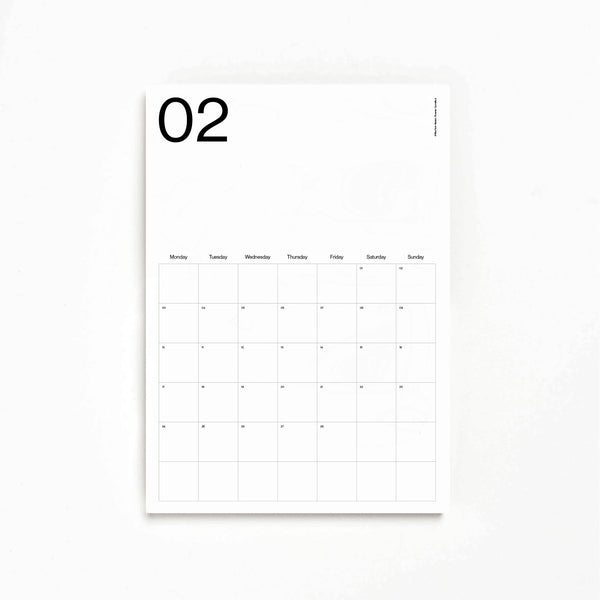 Monthly Minimalist Wall Planner 2025