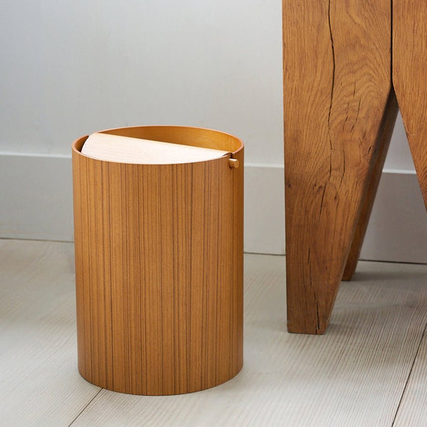 Ayous Wood Wastebasket - Wms&Co.