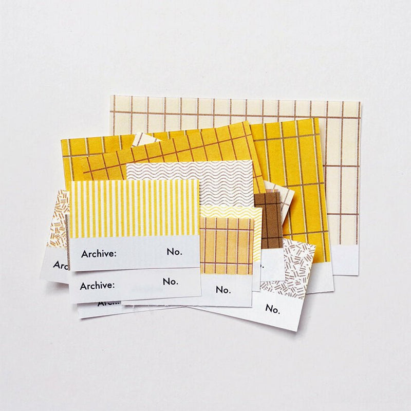 Postmaster Gummed Archive Labels: Yellow / Gold - Wms&Co.