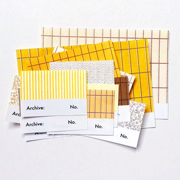 Postmaster Gummed Archive Labels: Yellow / Gold - Wms&Co.