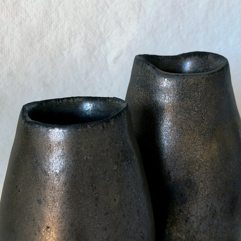 Shigaraki Nut Vases: Smoke - Wms&Co.