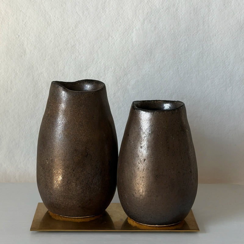 Shigaraki Nut Vases: Smoke - Wms&Co.