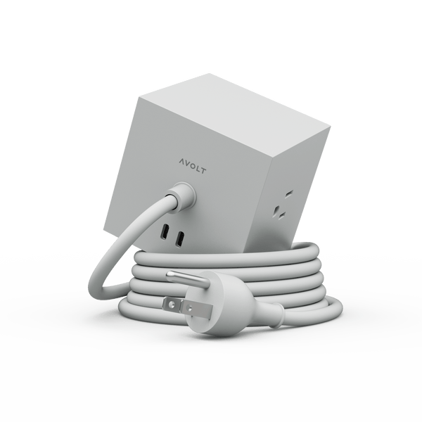 Stockholm Square 1 Power Strip: Gotland Grey - Wms&Co.