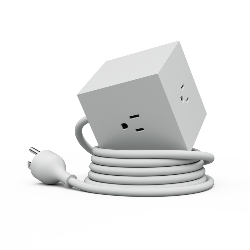 Stockholm Square 1 Power Strip: Gotland Grey - Wms&Co.