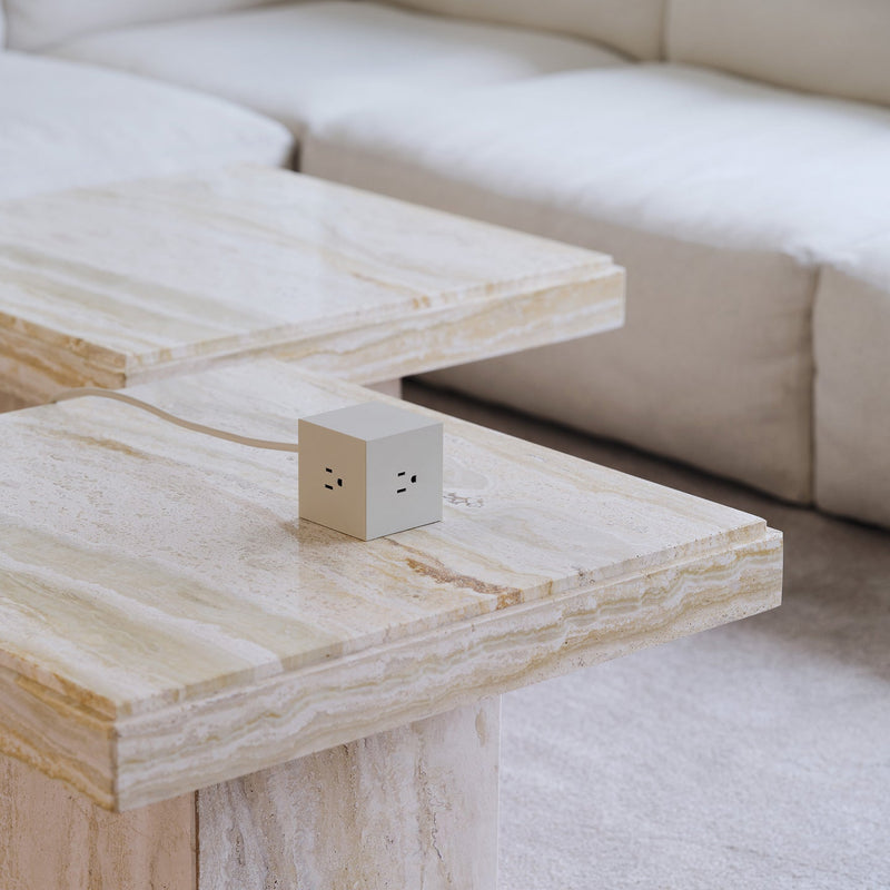Stockholm Square 1 Power Strip: Sand - Wms&Co.