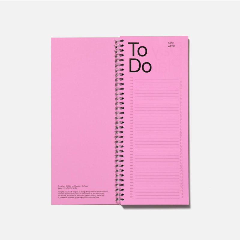 Things To Do Planner: 0521 Pink - Wms&Co.