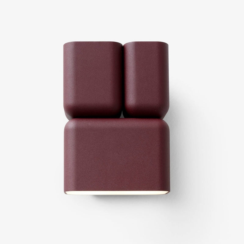 Tabata Wall Lamp: Deep Burgundy - Wms&Co.