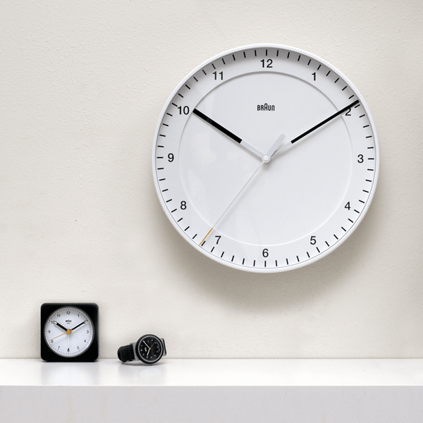 BC17 White Wall Clock by Braun - Wms&Co.