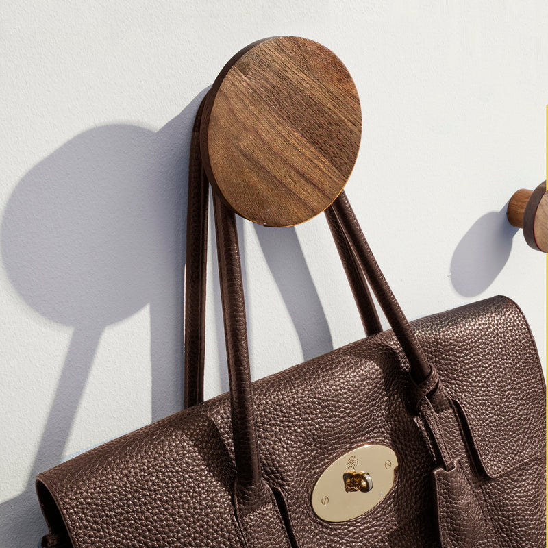Three Wall Hooks: Walnut - Wms&Co.