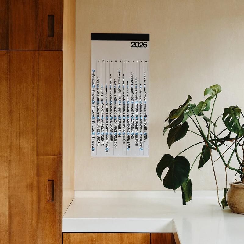 Stendig 2026 V Yearly Calendar: White - Wms&Co.