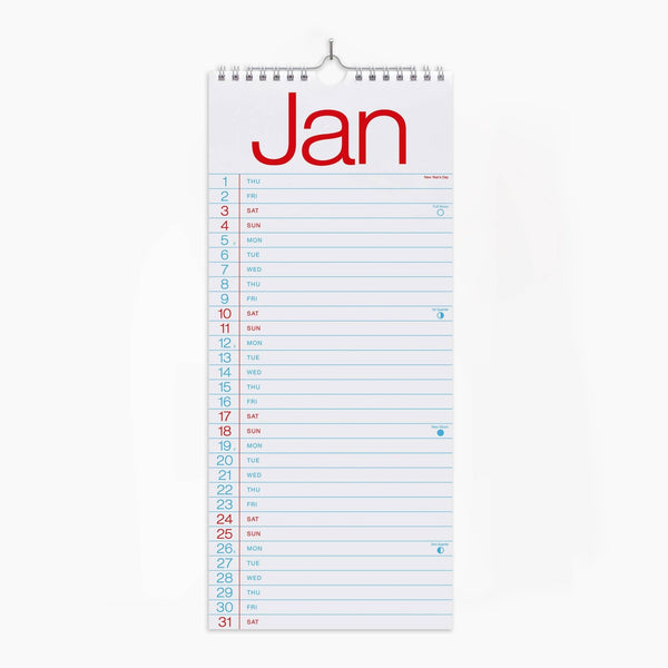 2026 Slim Wall Calendar - Wms&Co.