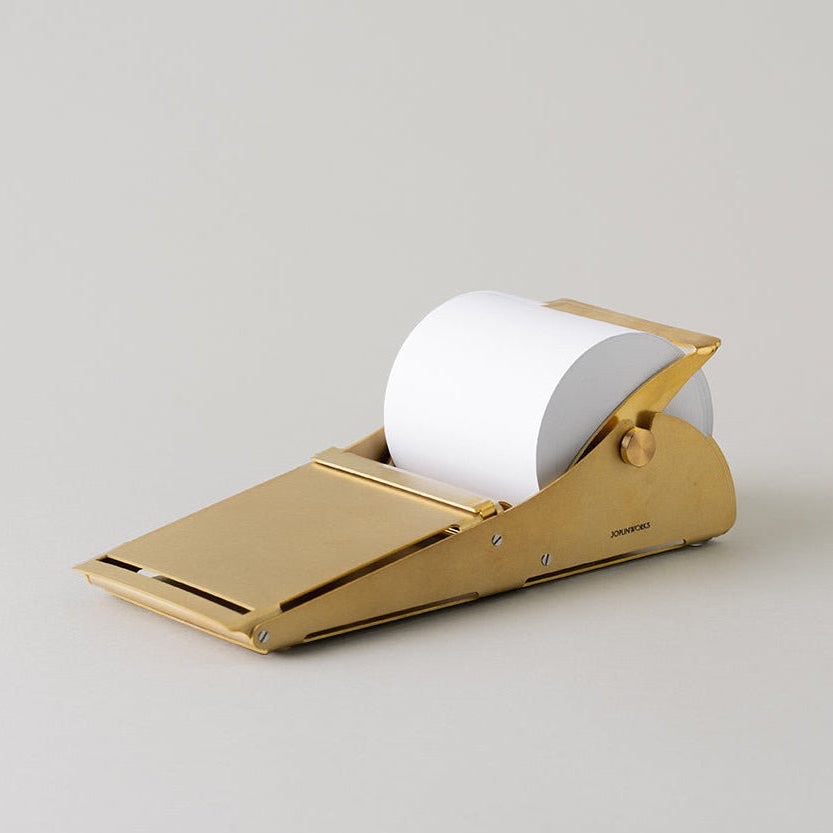 Desktop Roll Note Pad: Brass | Korean Solid Brass Note Dispenser – Wms&Co.