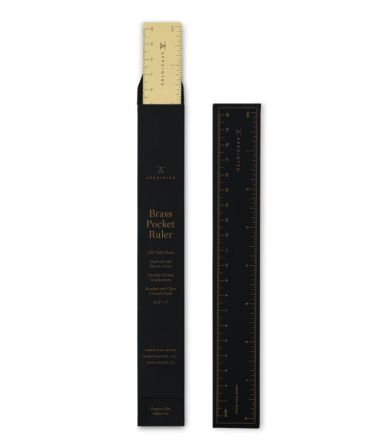 Brass Pocket Ruler - Wms&Co.