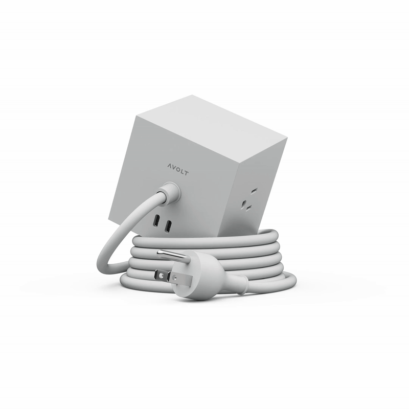 Stockholm Square 1 Power Strip: Gotland Grey