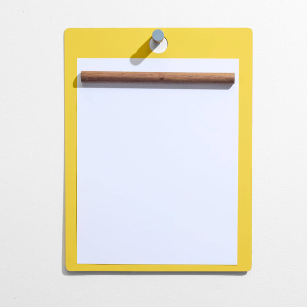 Magnetic Wall/Desk Clipboard: Yellow - Wms&Co.
