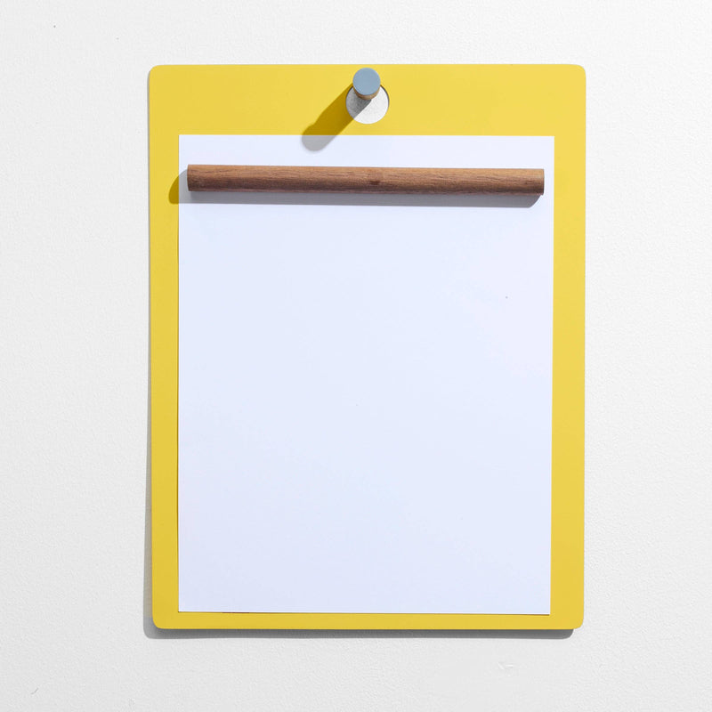 Magnetic Wall/Desk Clipboard: Yellow - Wms&Co.