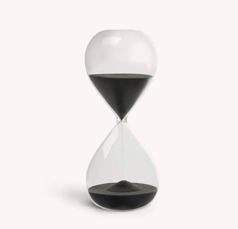 Desktop Hourglass: Jet Black - Wms&Co.