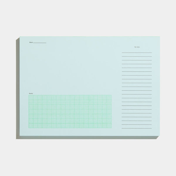 Before Breakfast Desktop Notepad: Pale Blue - Wms&Co.