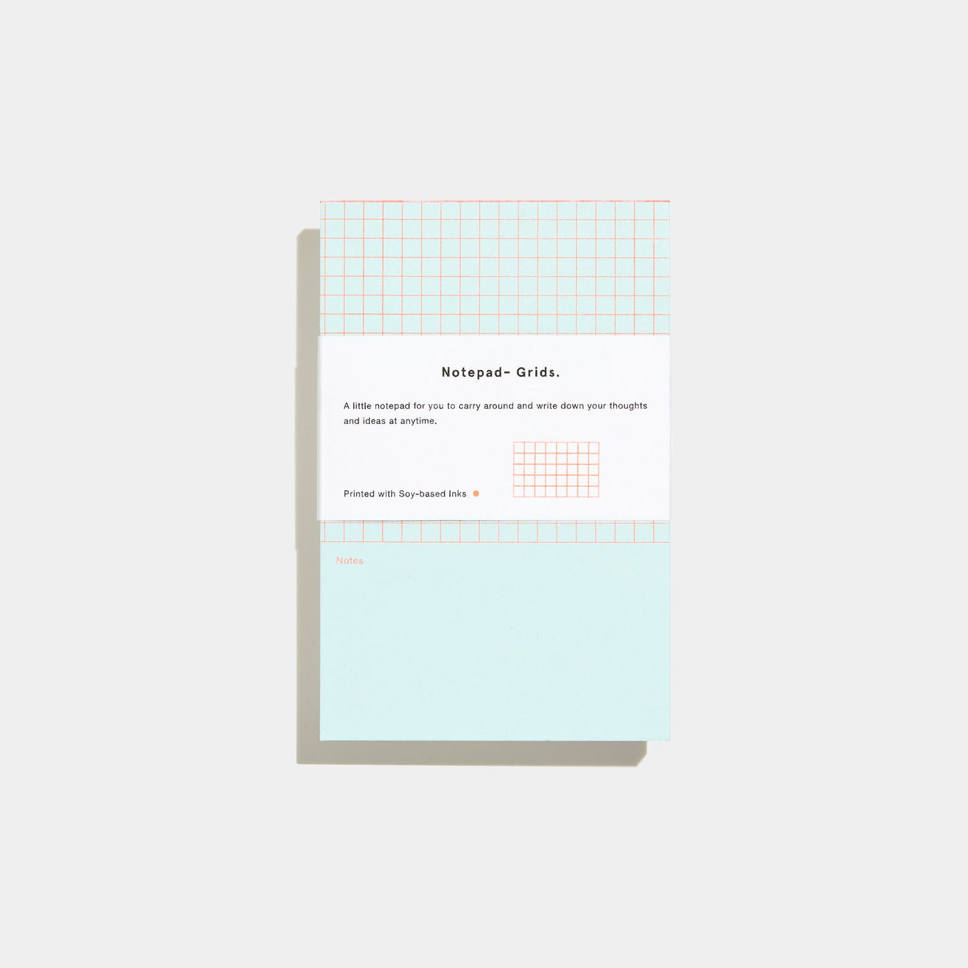 Mini Notepad Grid Mini Grid Notepad by Before Breakfast | Pale Blue – Wms&Co.