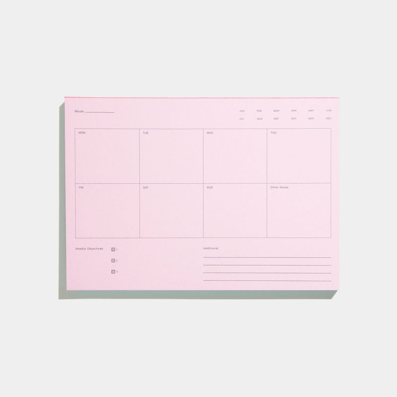 Before Breakfast Weekly Notepad: Powder - Wms&Co.