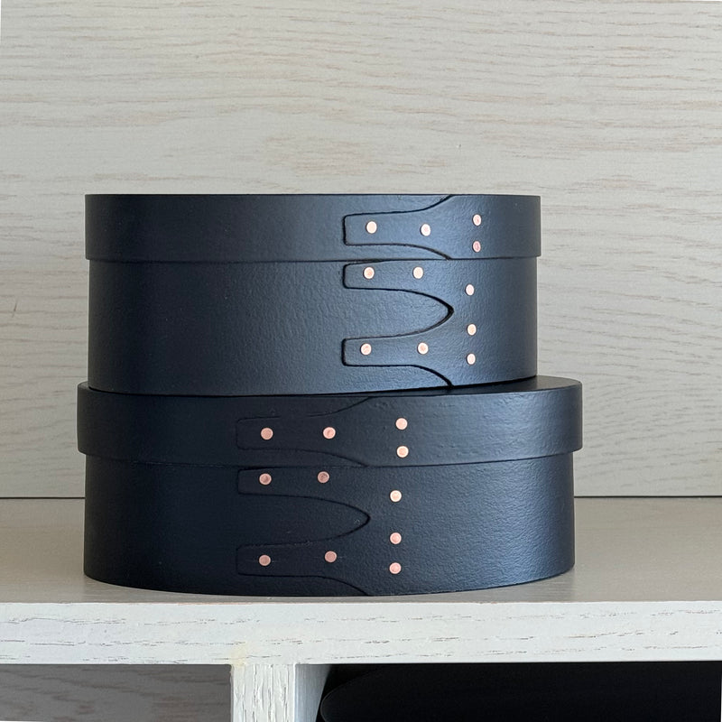 Black Shaker Boxes: Oval