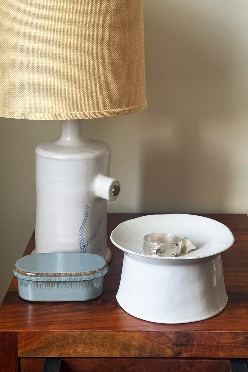 La Mére Ceramic Pedestal: Whites - Wms&Co.